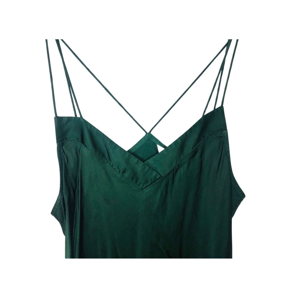 Ted Baker London Emerald Green Spaghetti Strapy Tank Top. UK sz 4 = US sz 10